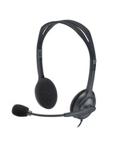 Headset Logitech H111 Analógico Estéreo Cinza - 981-000612-C