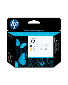 Cabeça de Impressão HP 72 Preto Mate/Amarelo PLUK - C9384A